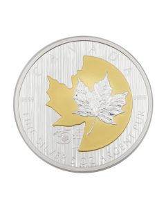 2013 Canada $50 Silver Maple Leaf 25th Anniversary 5 oz 