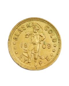 1909 GOLD 1 DWT Alaska-Yukon-Pacific Expo gold token Choice AU