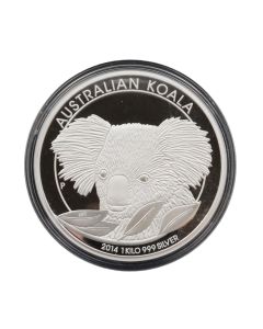 2014 Australia $30 - 1 Kilo Silver Koala Proof Coin Perth Mint  Mintage 500