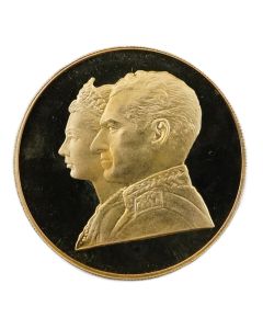 1971 IRAN 2000 Rials Gold coin Gem Uncirculated original mint box