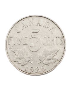 1926 Far-6 Canada 5 cents VG