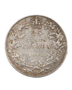 1910 Canada 25 cents VF