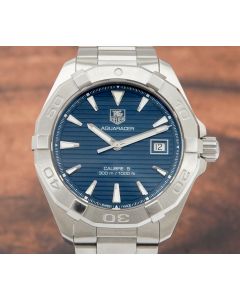 Tag Heuer Aquaracer Caliber 5 WAY2112-0 Stainless Blue Dial Automatic Mens Watch