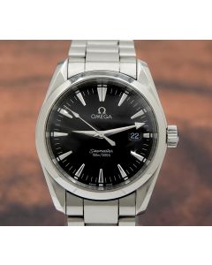 Omega Seamaster Aqua Terra 196.1114 Stainless Quartz, Black Dial Unisex Watch
