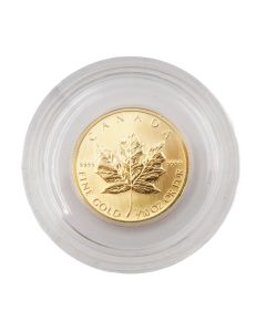 1997 Canada 1/10 oz Gold Maple Leaf $5 .9999 Fine Gold Coin in Case