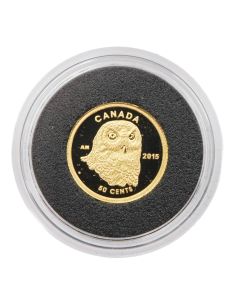2015 Royal Canadian Mint 50 Cent Pure Gold Owl Coin