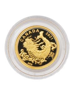2021 Canada $8 Good Fortune Gold Dragon Coin - Royal Canadian Mint