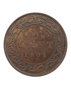 1900H Canada One Cent AU - Victoria Large Cent Coin