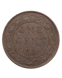 1900H Canada Large Cent AU - Victoria One Cent Coin