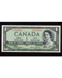 1954 Canada $1 dollar devils face note Coyne Towers B/A 1787887 CH UNC EPQ