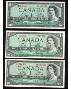 1954 Canada $2 dollar devils face note Coyne Towers B/B 6953534 Choice EF/AU