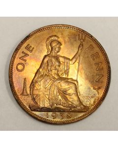 Great Britain 1938 Penny Choice  MS63RB