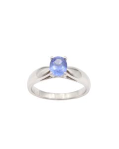 1.22ct Sapphire Platinum Ladies ring Size-8 