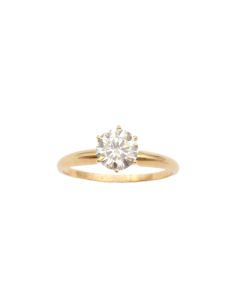 1.07ct VS1 M solitaire Diamond ring 18K yg with appraisal $9,000. Size-8