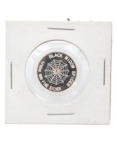 1/10th oz Sydney Precious Metals 999 Pure Solid Silver Bullion Coin Black Widow Spider  