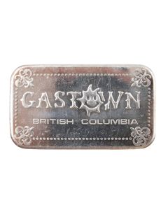 Gastown Vancouver BC Western Mint 1oz .999 Silver Bar –  Serial #00703