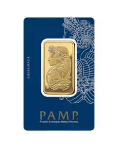 PAMP Suisse Lady Fortuna 1 oz .9999 Fine Gold Bar in Assay Card (In Stock Call for Price)