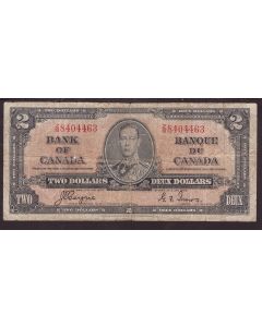 1937 Canada $2 note Coyne Towers Z/B8404463 VG