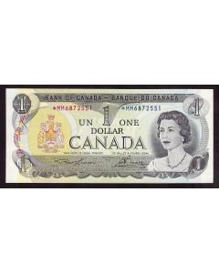 1973 Canada $1 replacement banknote *MM6872551 CH UNC EPQ