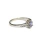 14K White Gold Tanzanite Diamond Engagement Ring Size 9 Natural Tanzanite & Diamonds