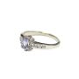14K White Gold Tanzanite Diamond Engagement Ring Size 9 Natural Tanzanite & Diamonds