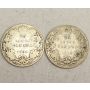1909 & 1910 Canada 25 Cents AG/G