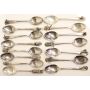 15x Yukon Figural sterling silver spoons 