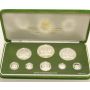 1983 Trinidad Tobago 8-coin all sterling silver Proof set 