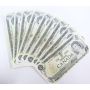100x 1973 Bank of Canada $1 banknotes 