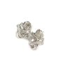 18 Karat White Gold 1.71 Carat Diamond Ribbon Style Earrings