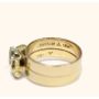 CAVELTI 18K yellow gold Free Form ring with .45ct VS1 diamonds vintage 