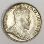 1910 Canada 5 cents silver coin HL C/B