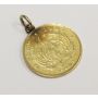 1897 South Africa gold half Pond coin with jewelry mount 