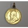 1897 South Africa gold half Pond coin with jewelry mount 