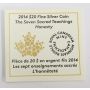 2014 Canada $20 Seven Sacred Teachings Honesty Silver Coin
