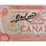 1975 Canada $50 banknote VIP presentation hand signed J.W.Crow 