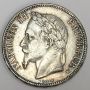 1868 France 5 Francs silver coin  VF35