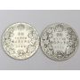 1909 and 1910 canada 50 cents G/VG