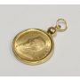 1/10 Oz 1984 22k Gold Krugerrand in 14k Bezel Pendant