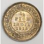 1912 India 1/2 Pice UNC MS60