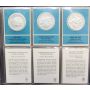 24 x Franklin Mint .925 silver coin-medals 1st edition Proofs 