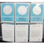 24 x Franklin Mint .925 silver coin-medals 1st edition Proofs 