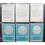 24 x Franklin Mint .925 silver coin-medals 1st edition Proofs 
