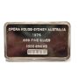 .999 1000 grains silver bar Opera House Sydney s#43 Jacques Cartier Mint 1974