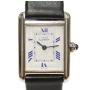 Cartier TANK Must De Vermiel Silver Blue Dial 
