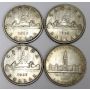 Canadas first three silver dollars 1935 1936 1937 & 1939 