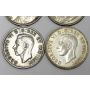 Canadas first three silver dollars 1935 1936 1937 & 1939 