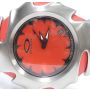 Oakley Blade Brushed Stainless Steel Red Dial Watch