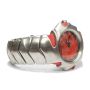 Oakley Blade Brushed Stainless Steel Red Dial Watch
