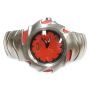 Oakley Blade Brushed Stainless Steel Red Dial Watch